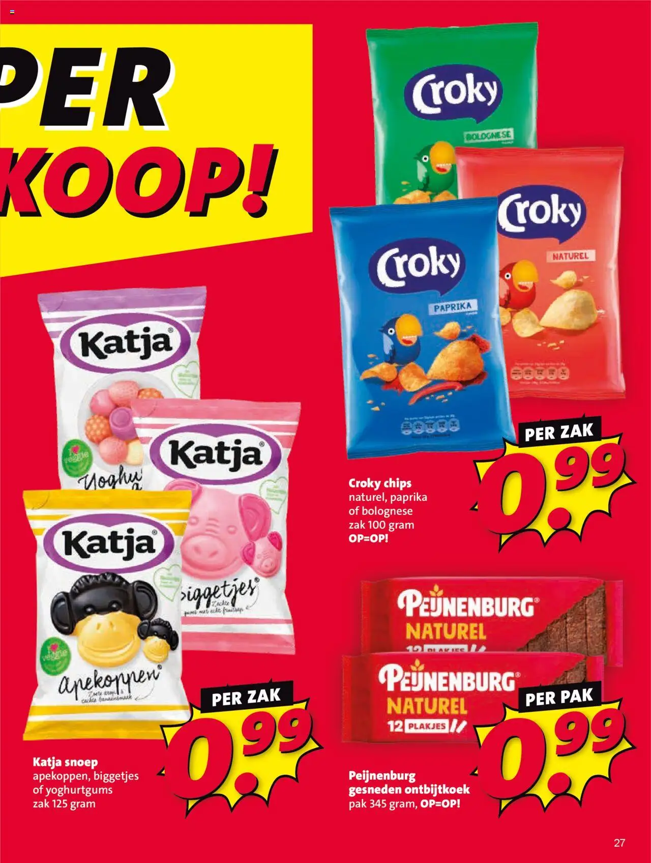 {H1} | Pagina: 27 | Producten: Snoep, Chips, Zak, Kész piskótalap