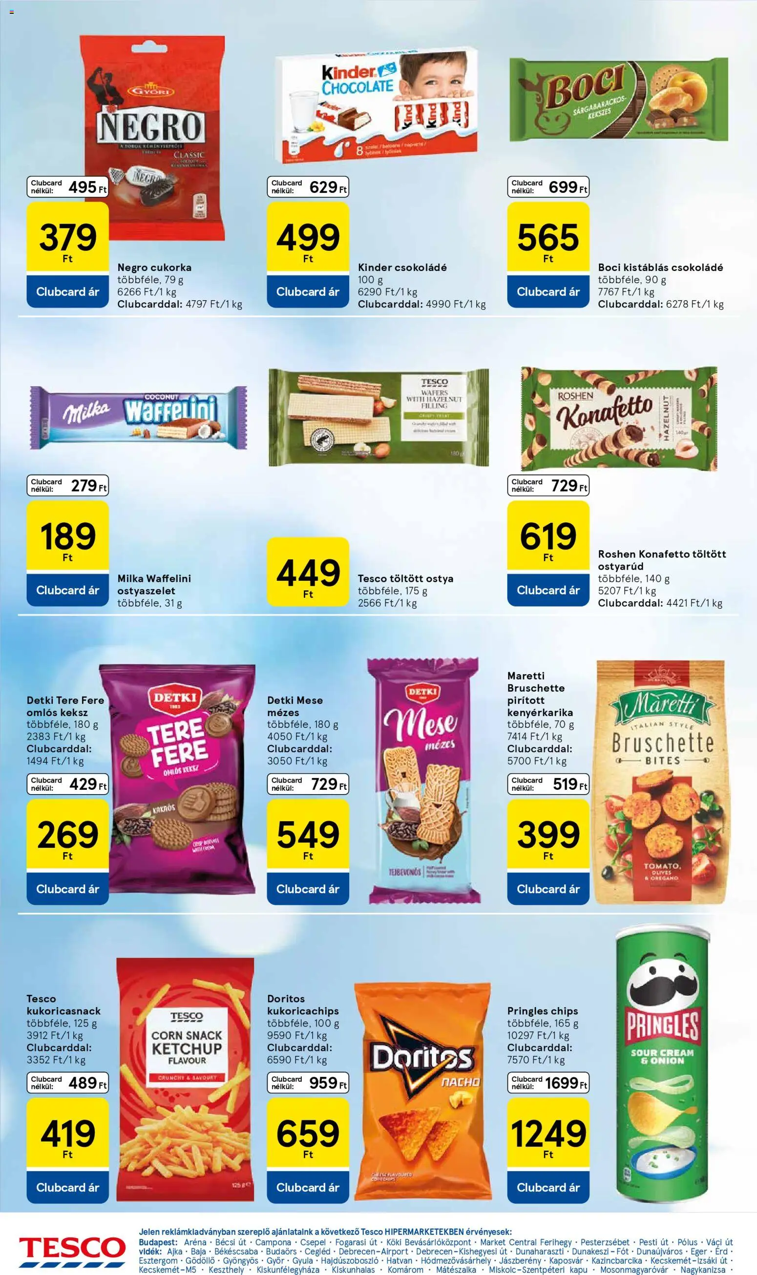 Tesco akciós ujság - amely érvényes a következő dátumtól: 15.01.2026 | Oldal: 22 | Termékek: Pringles, Egér, Csokoládé, Ketchup