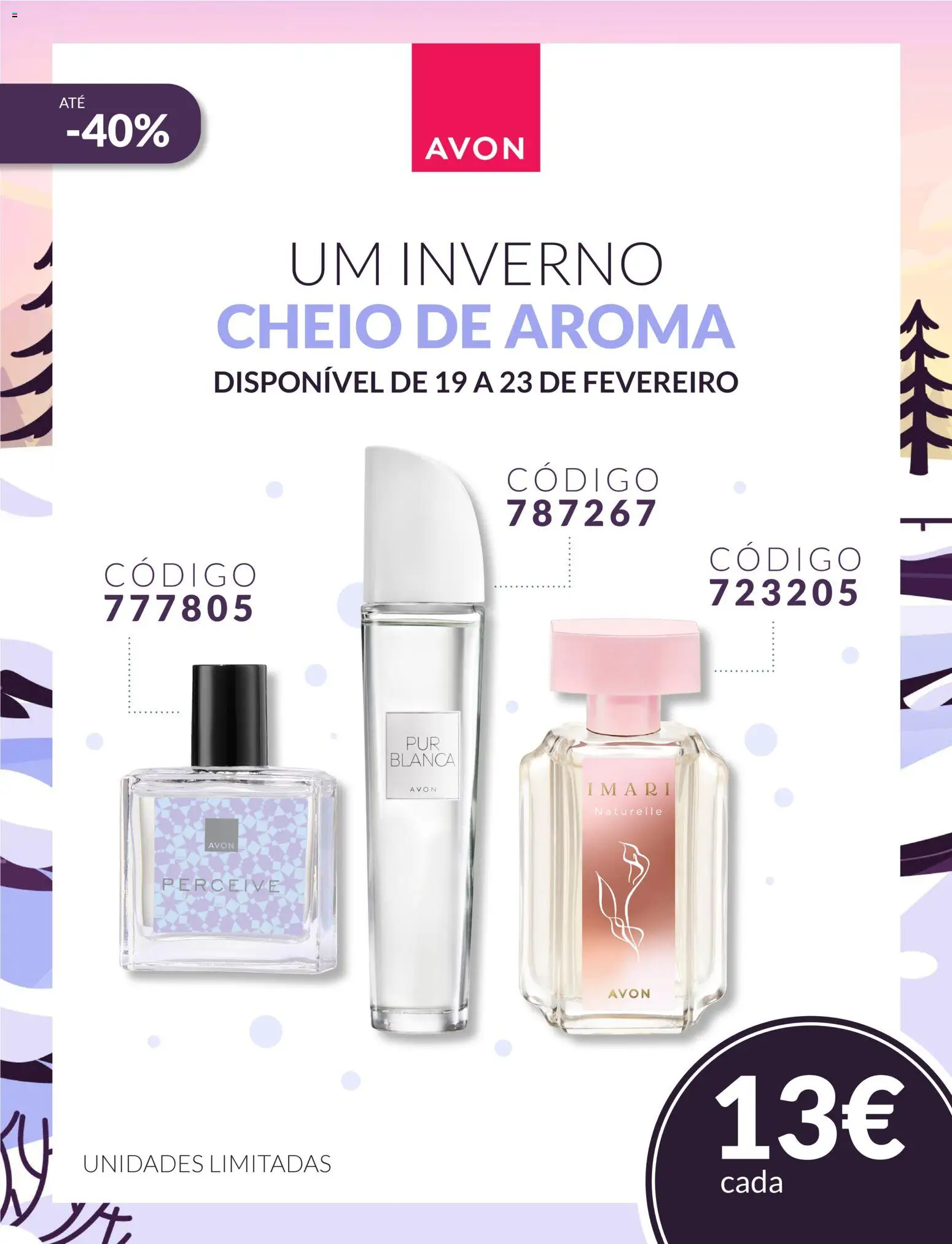 Avon - Um inverno cheio de aroma │ válido de 19.02.2026 | Página: 1 | Produtos: Perfume