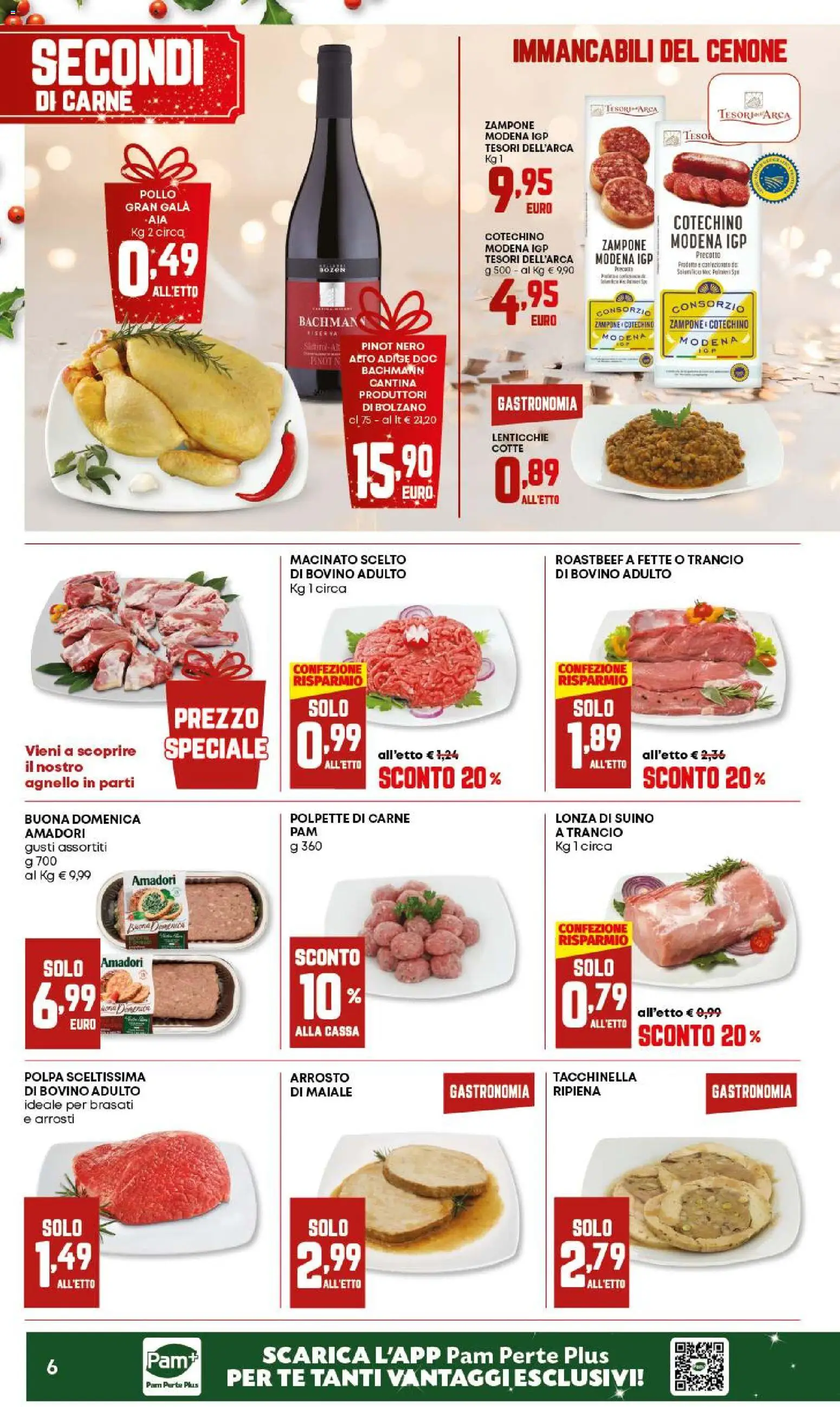 Volantino Panorama del 18.12.2025 | Pagina: 6 | Prodotti: Lenticchie, Suino, Agnello, Polpette