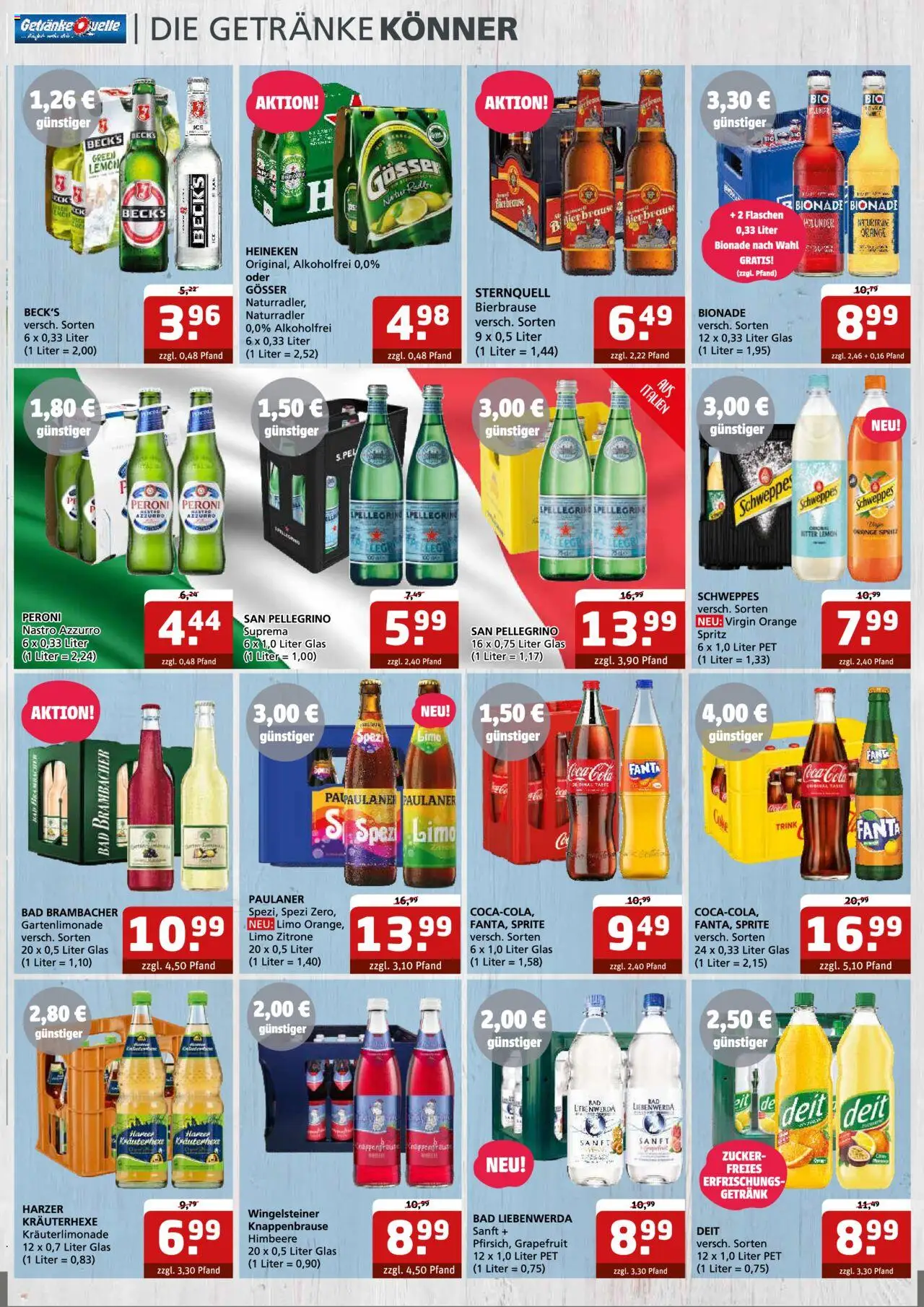 Getränke Quelle Prospekt - gültig ab dem 04.08.2025 | Seite: 5 | Produkte: Coca cola, Cola, Bionade, Heineken