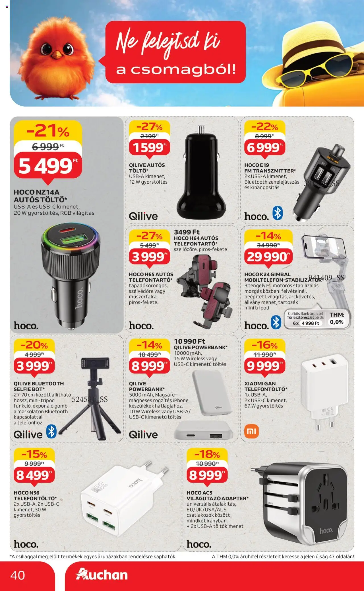 Auchan akciós ujság - amely érvényes a következő dátumtól: 07.08.2025 | Oldal: 40 | Termékek: Iphone, Xiaomi