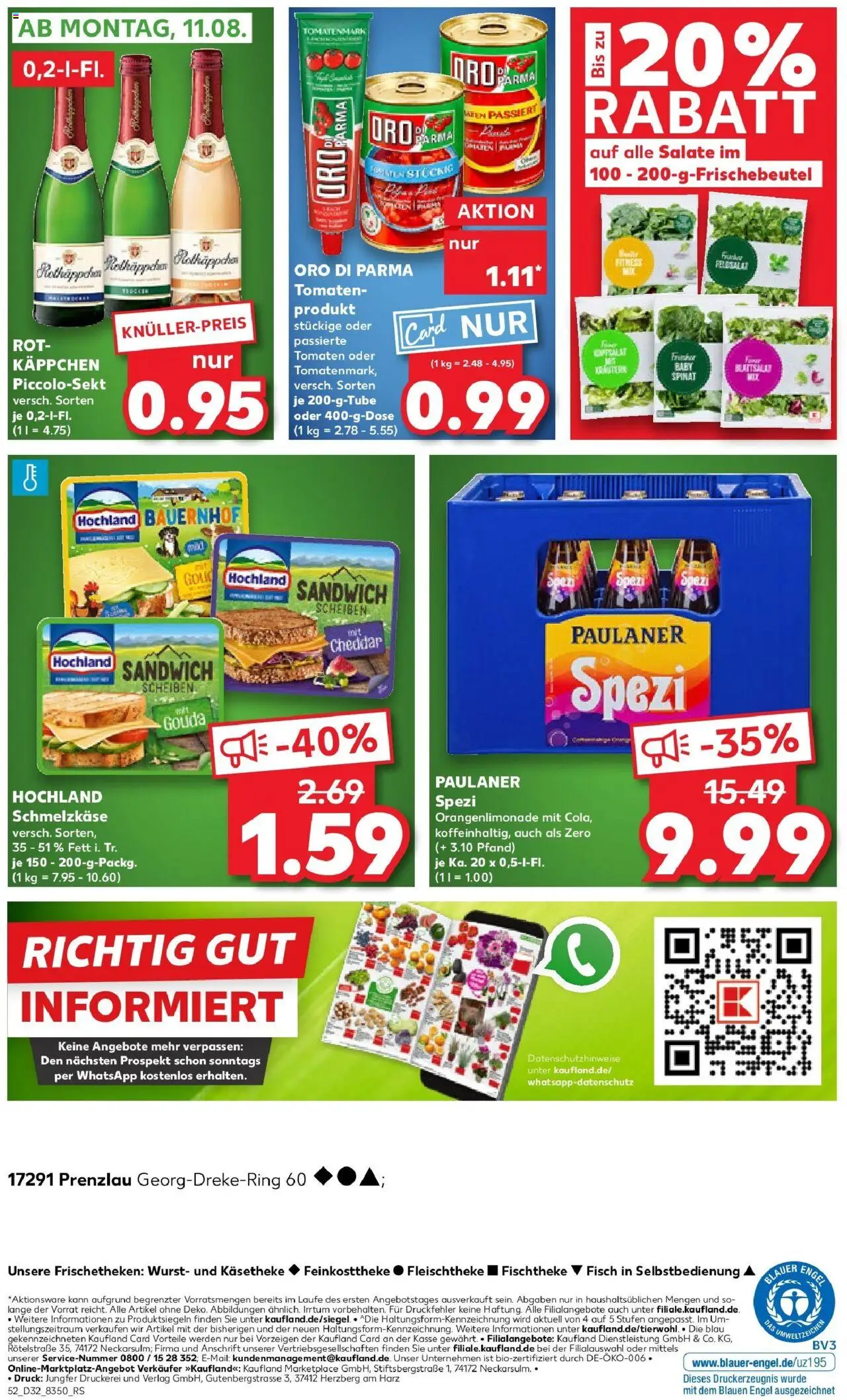 Kaufland prospekt Prenzlau	 - gültig ab dem 10.08.2025 | Seite: 5 | Produkte: Paulaner spezi, Gouda, Rotkäppchen, Paulaner