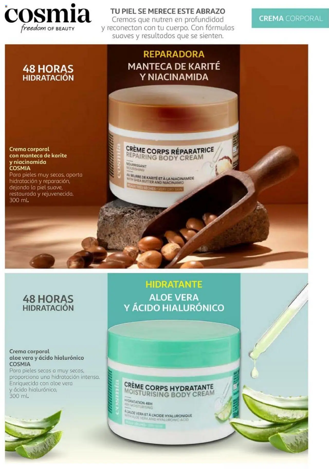 Alcampo - Especial Belleza 2025. │ válido desde el 03.06.2025 | Página: 7 | Productos: Manteca, Γάλα σε σκόνη, Crema, Body