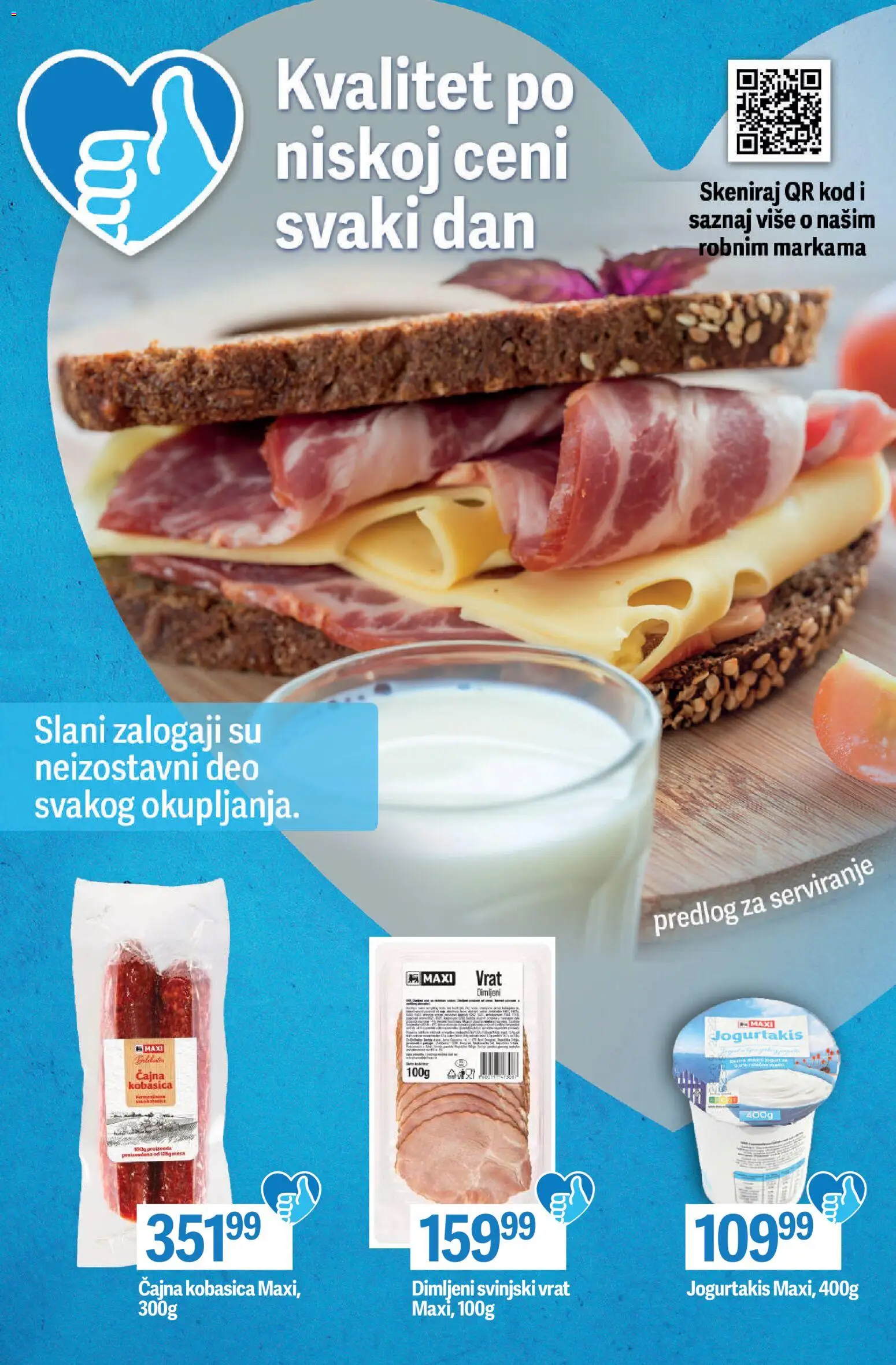 Mega Maxi katalog - važi od 23.10.2025 | Strana: 4 | Proizvode: Svinjski vrat, Jogurt, Kobasica