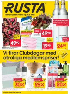 Rusta - erbjudanden - Förhandsvisning av reklamblad från butik Rusta aktuell från 25.08.2025