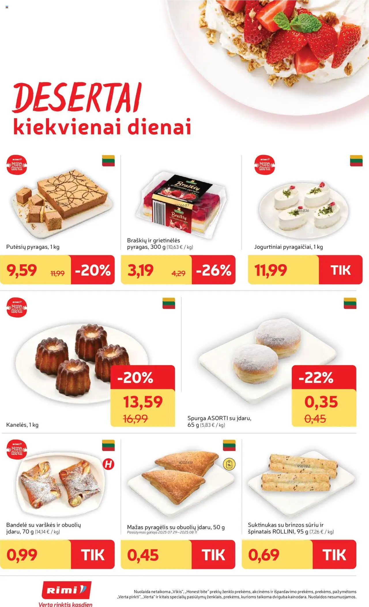 Rimi leidinys│galioja nuo 05.08.2025 | Puslapis: 14 | Prekių: Spurga, Bandelė