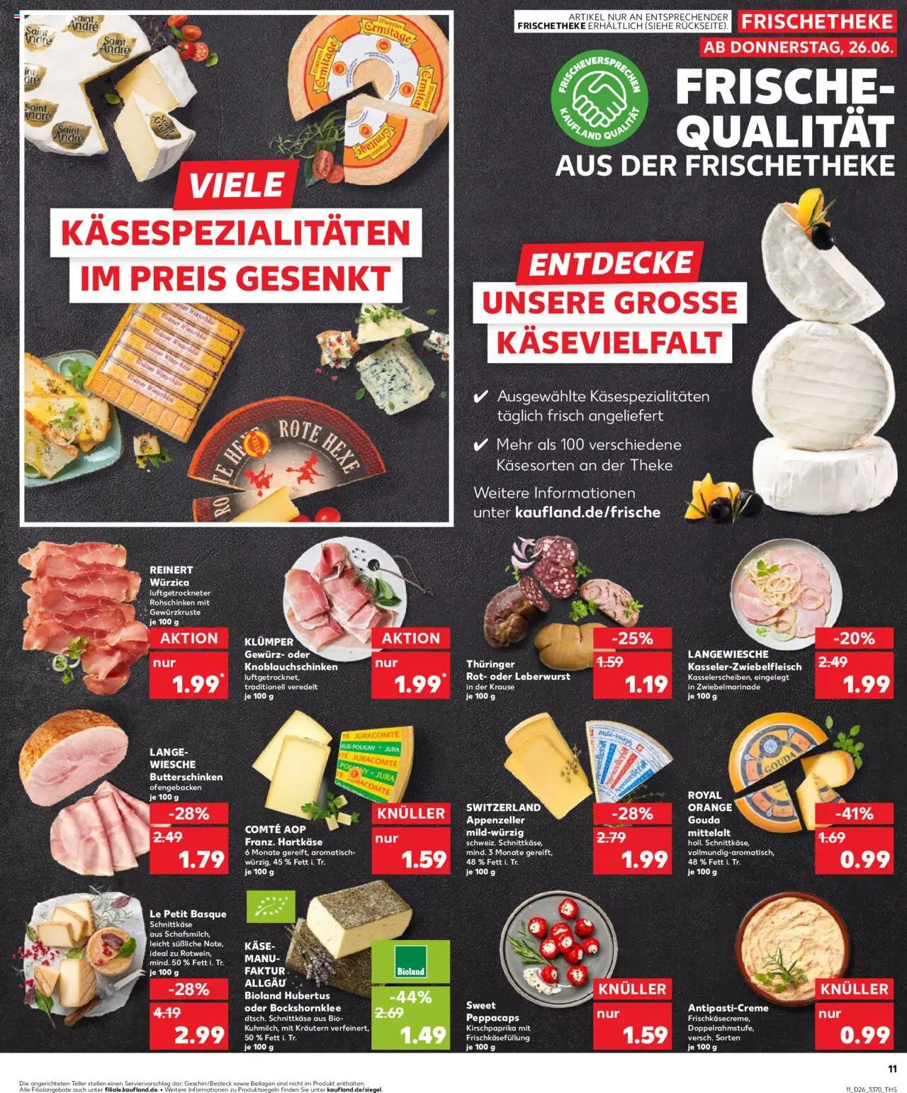 Kaufland Prospekt 	 - gültig ab dem 26.06.2025 | Seite: 11 | Produkte: Käse, Theke, Gouda, Monster