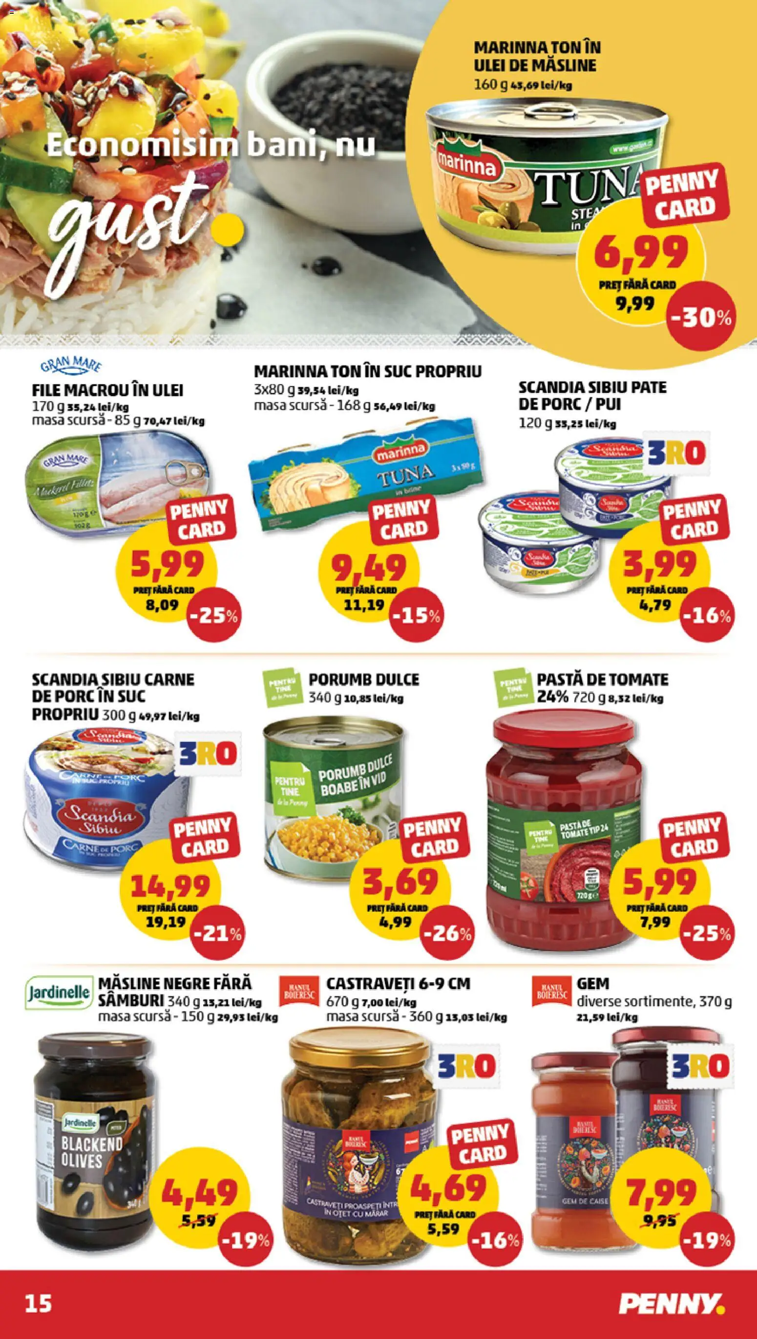 Noul catalog PENNY – valabil de la 18.02.2026 | Pagină: 15 | Produse: Hijyenik ped, Masă, Gem, Porumb