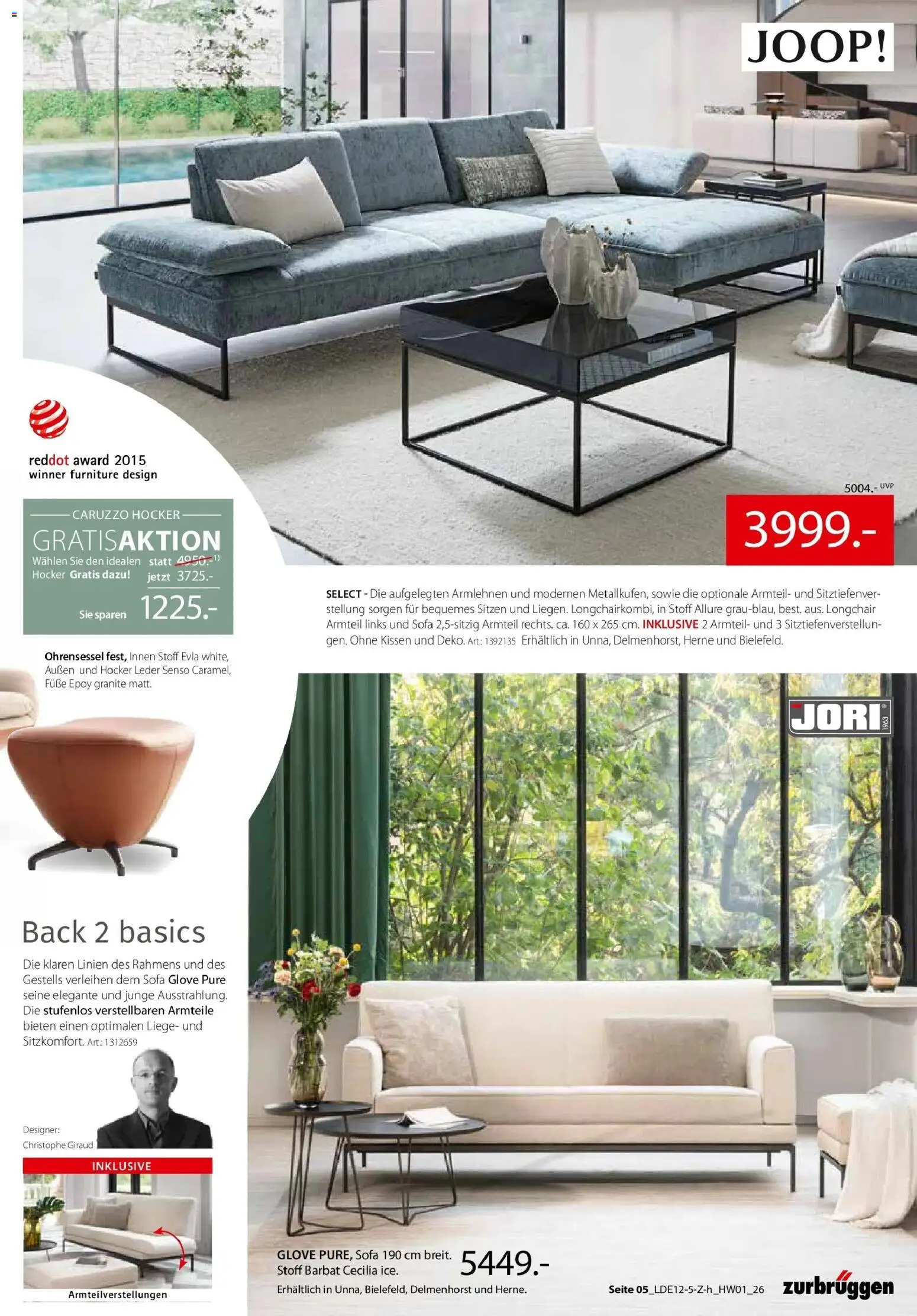 Zurbrüggen - Zurbrüggen: Ihr Einrichtungshaus der Extraklasse – gültig ab 18.01.2026 | Seite: 7 | Produkte: Hocker, Kissen, Sofa, Liege