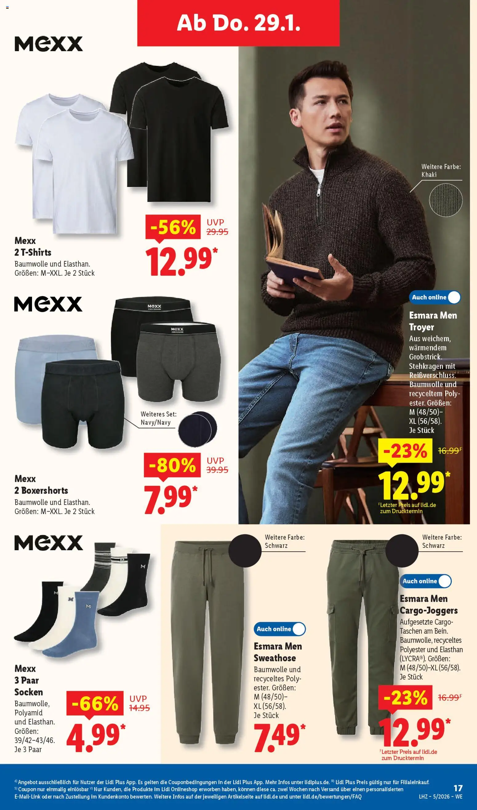 Lidl Prospekt Hilders – gültig ab 26.01.2026 | Seite: 37 | Produkte: Sweathose, Socken