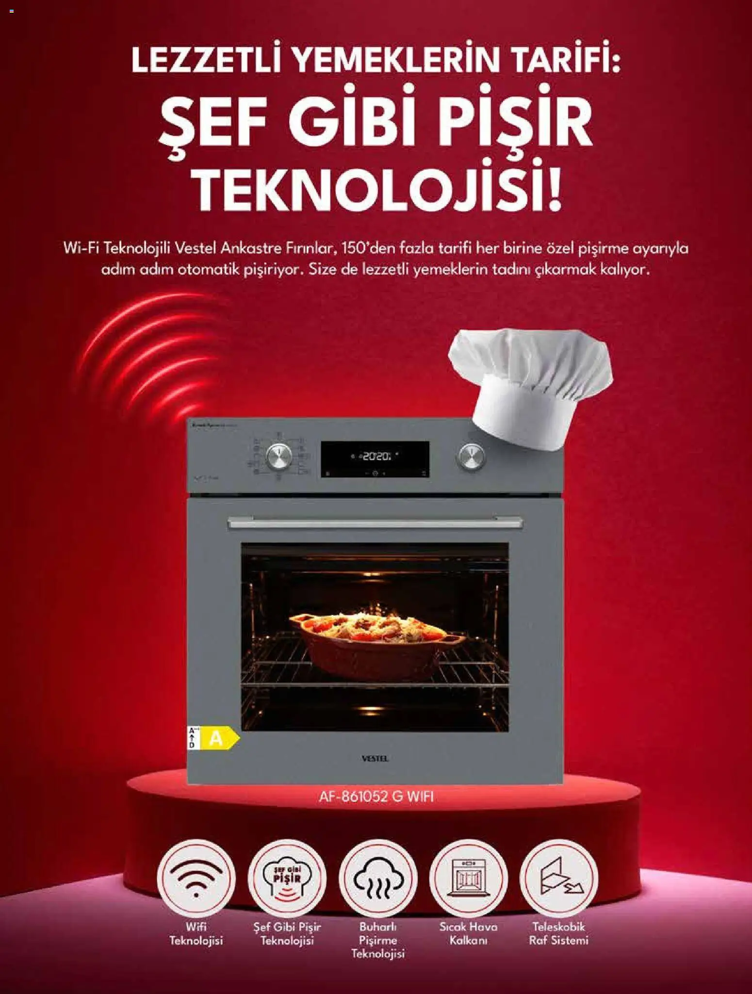 Vestel Ankastre Ürünler - 01.01.2026 tarihinden itibaren geçerlidir | Sayfa: 5 | Ürünler: Raf