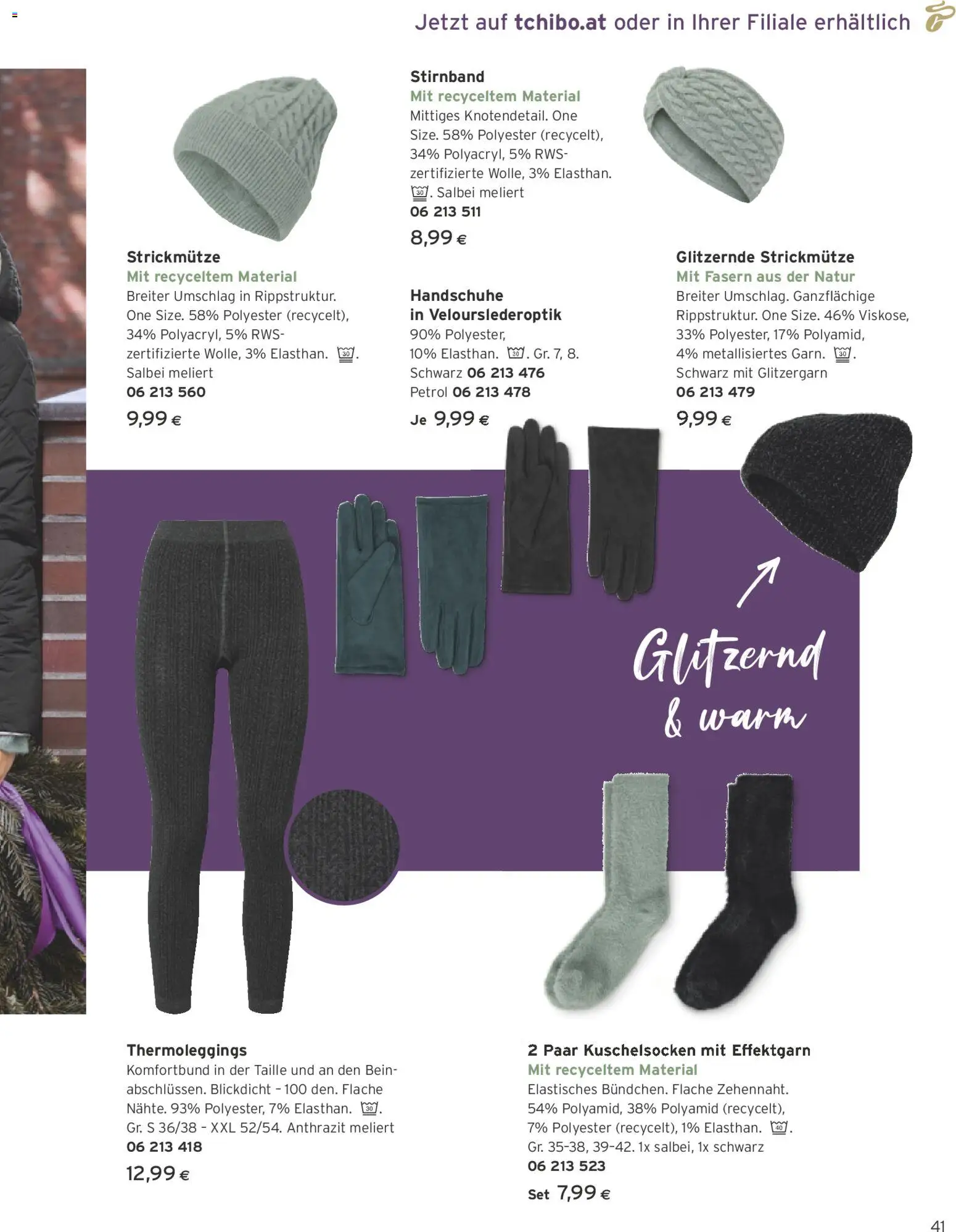 Tchibo Eduscho Tchibo Katalog: Advent 2025 gültig ab 13.11.2025 | Seite: 41 | Produkte: Handschuhe