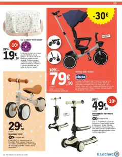 E.Leclerc - Prévisualisation de E.Leclerc Spécial bébé valide à partir de 07.04.2026 | Page: 33 | Produits: Sac, Draisienne, Tapis, Livre