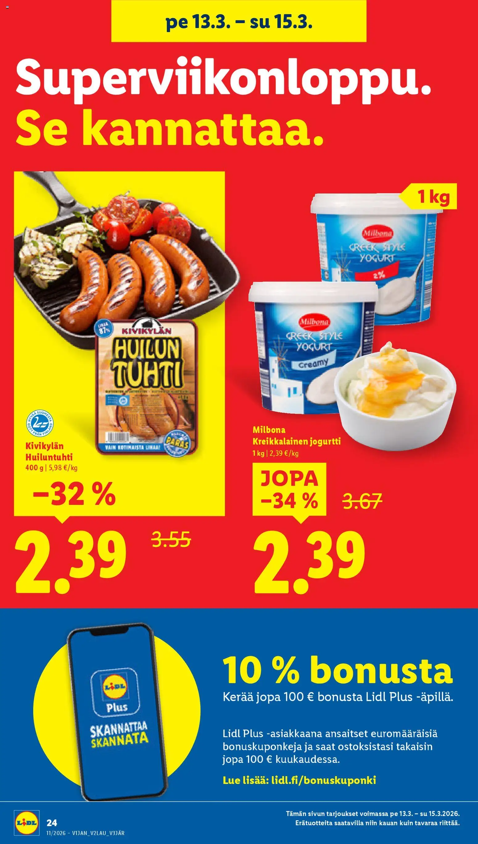 Lidl tarjoukset - Rovaniemi – voimassa 12.03.2026 alkaen | Sivu: 30 | Tuotteet: Jogurtti, Kreikkalainen jogurtti