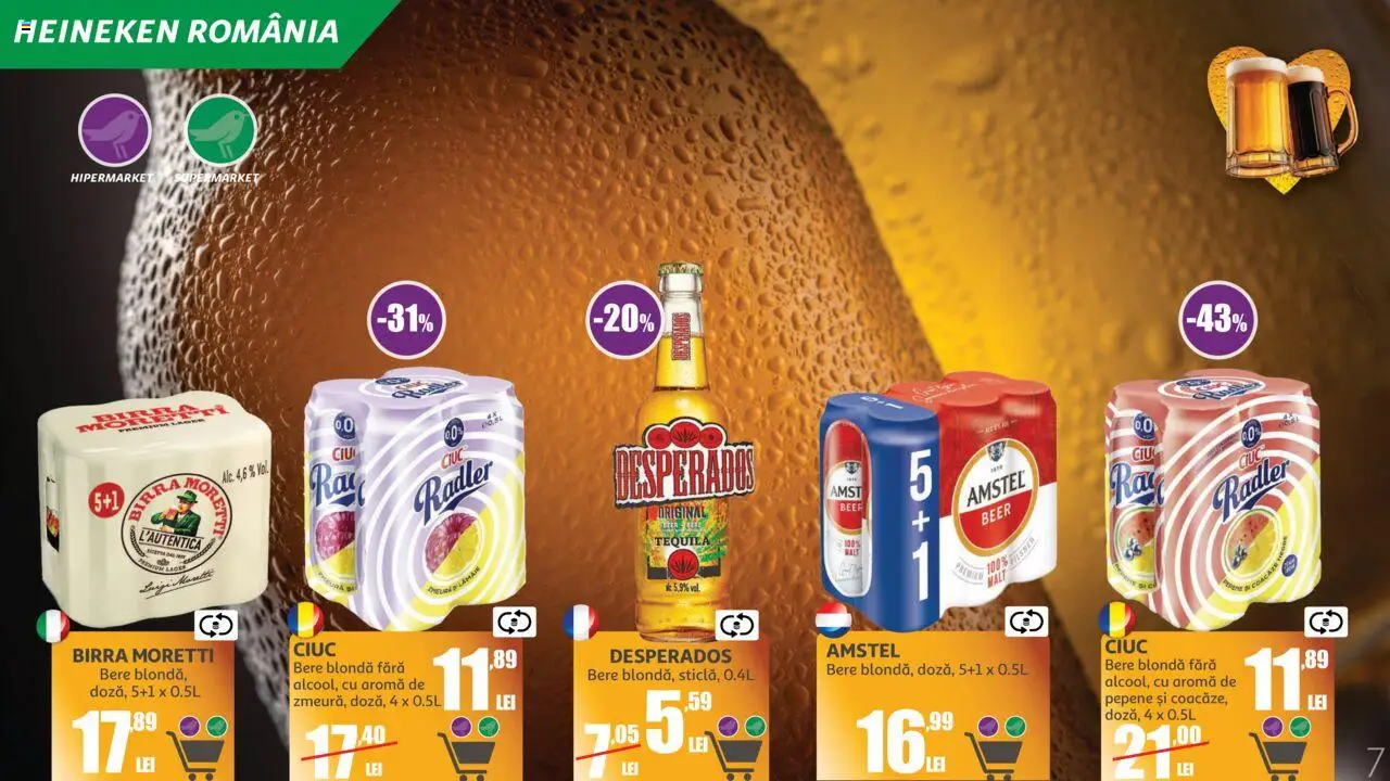 Auchan catalog - Marelui Târg de Bere – valabil de la 11.06.2025 | Pagină: 7 | Produse: Eğitim çantaları, Bere