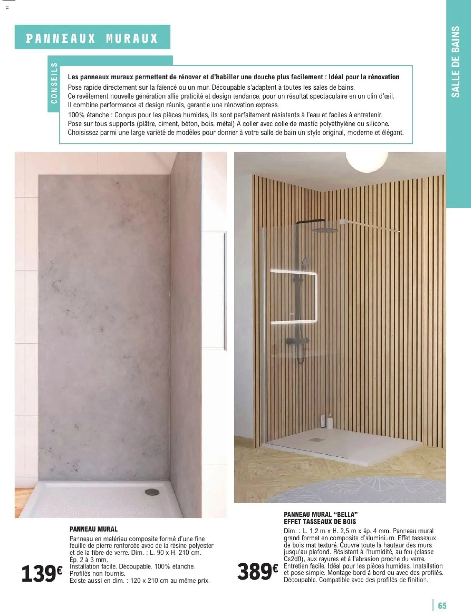 {H1} | Page: 65 | Produits: Douche, Colle