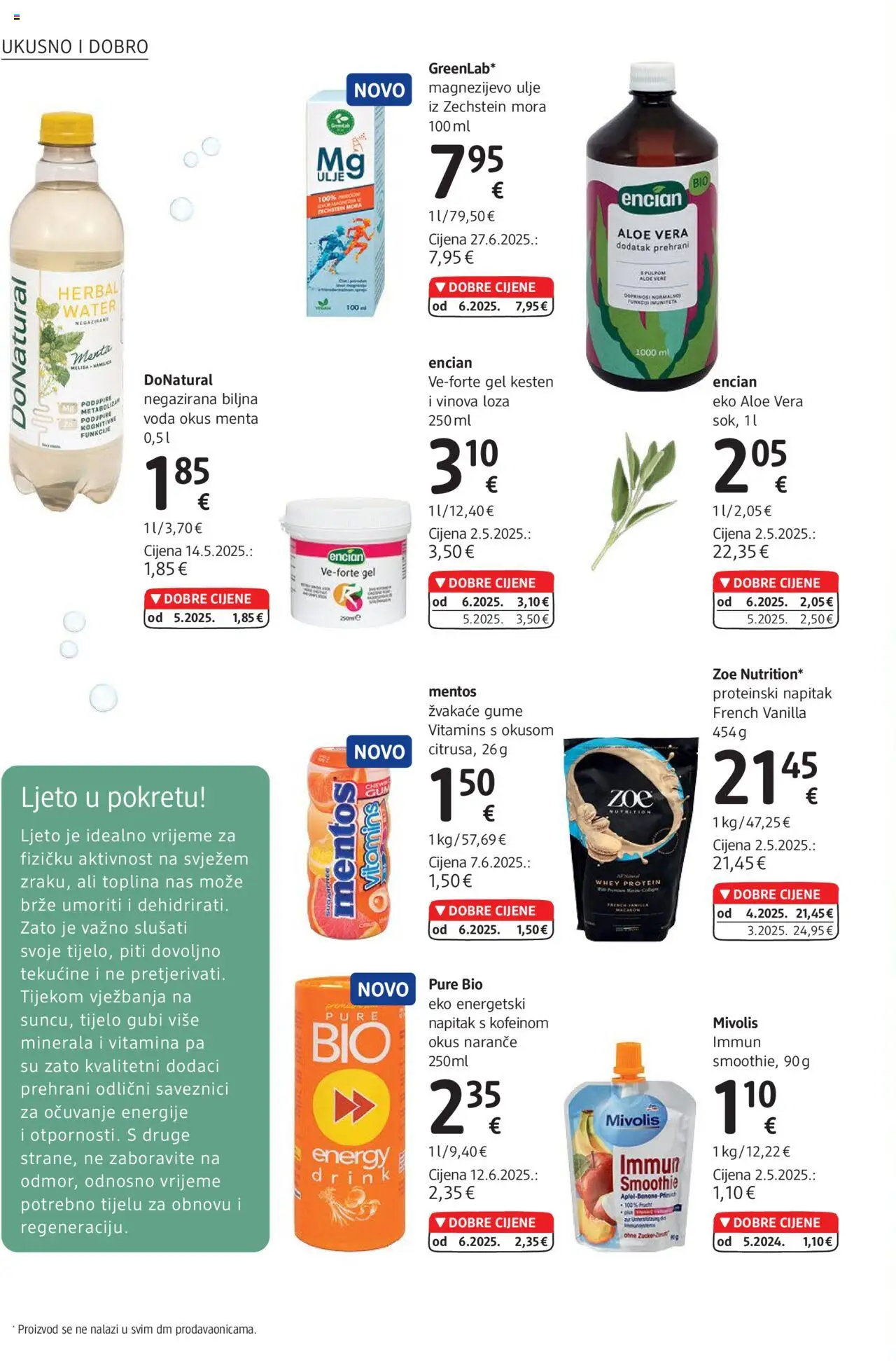 DM katalog | vrijedi od 01.08.2025 | Stranica: 24 | Proizvodi: Žvakaće gume, Ulje, Naranče, Smoothie