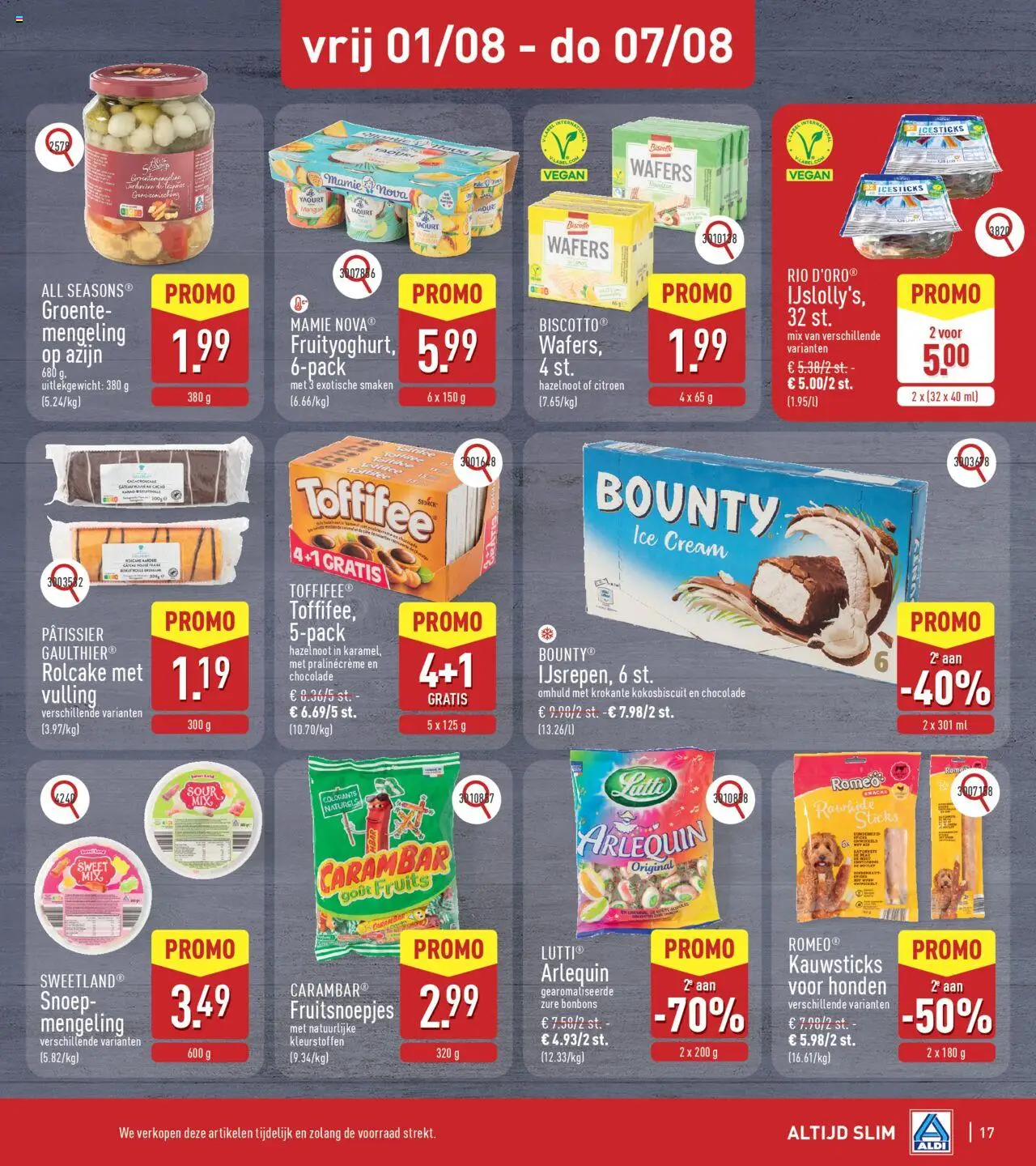 {H1} | Pagina: 17 | Producten: Snoep, Citroen, Chocolade