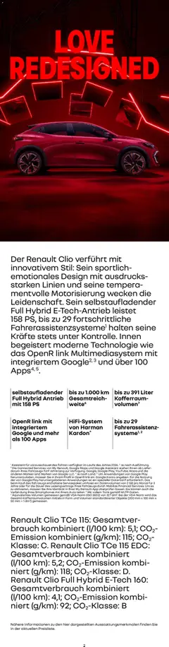 Renault Neuer Clio ab 01.10.2025 gültig | Seite: 2