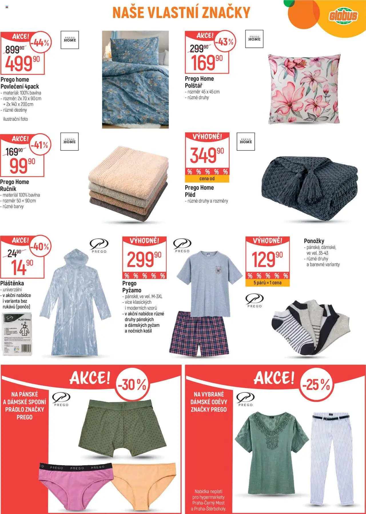 Globus leták - České Budějovice od 11.06.2025 | Strana: 6 | Produkty: Globus, Pyžamo, Mošt, Povlečení