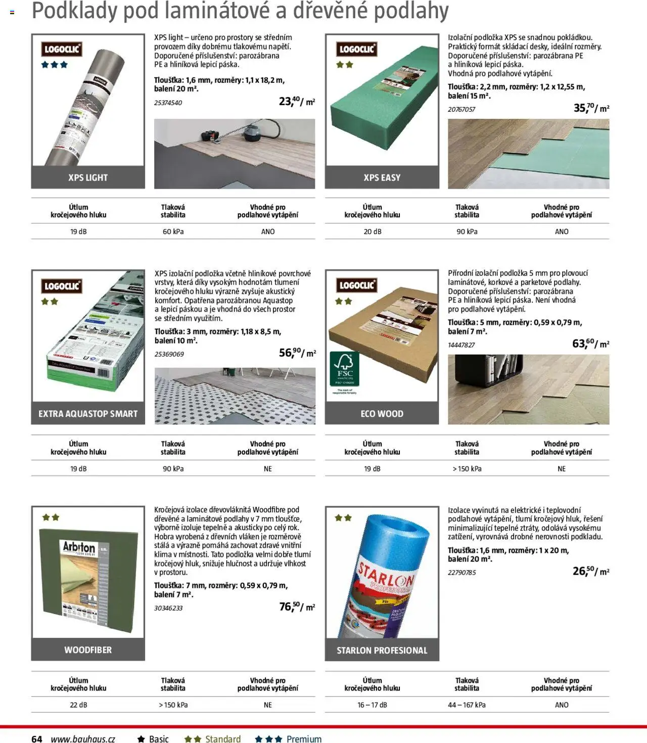 Bauhaus katalog Podlahové krytiny od 01.08.2025 | Strana: 64