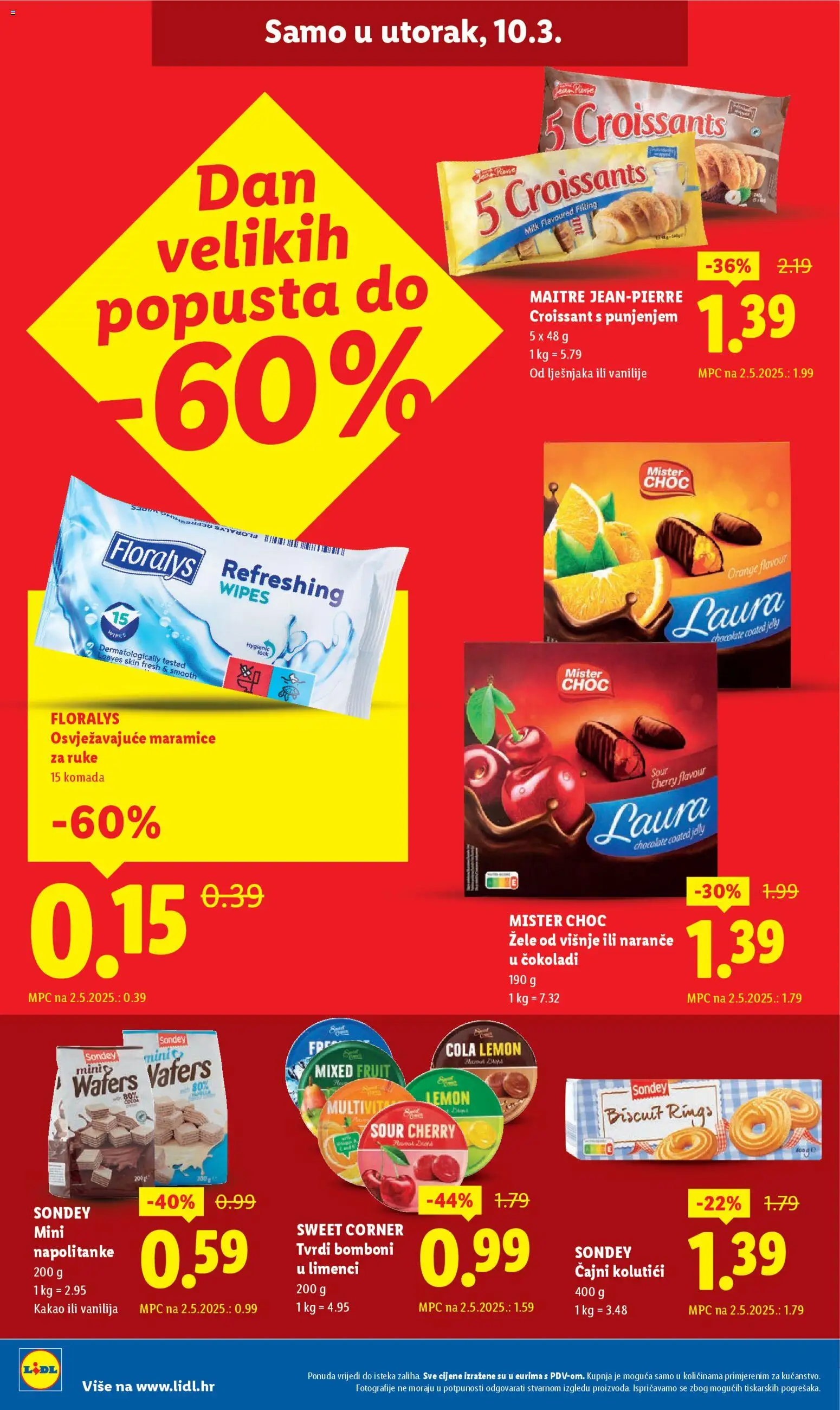 Lidl katalog | vrijedi od 09.03.2026 | Stranica: 24 | Proizvodi: Čajni kolutići, Naranče, Bomboni, Napolitanke