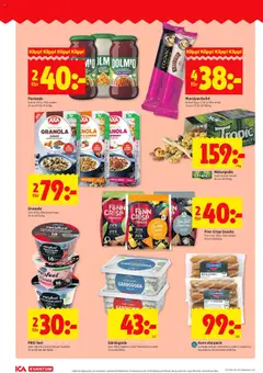 ICA Kvantum reklamblad aktuell från 08.09.2025 | Sida: 4 | Produkter: Proteinpudding, Salt, Cheddar, Ost
