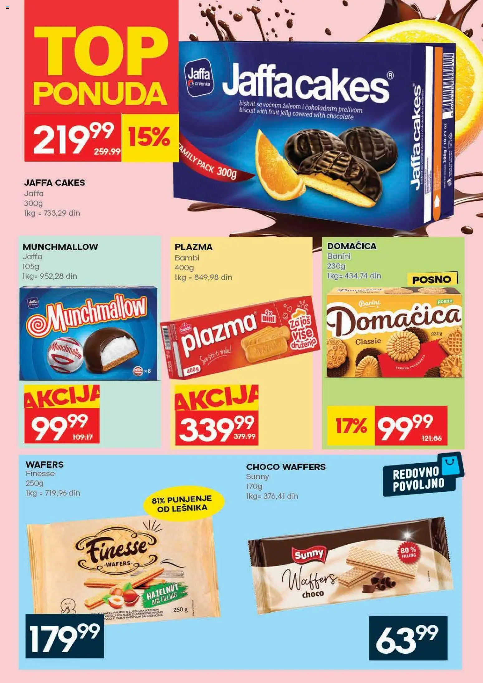 Idea katalog - važi od 30.04.2026 | Strana: 22 | Proizvode: Munchmallow, Sto, Plazma, Domaćica