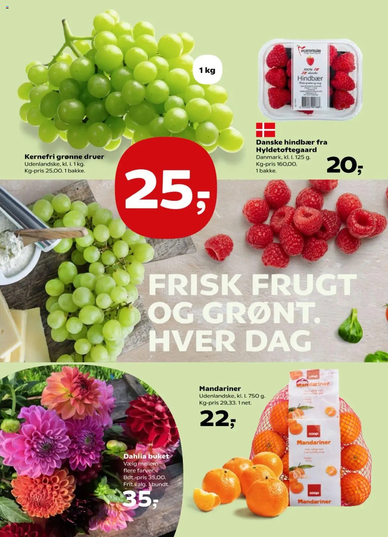 Kvickly Tilbudsavis gyldig fra 29.08.2025 | Side: 20 | Produkter: Mandariner, Hindbær