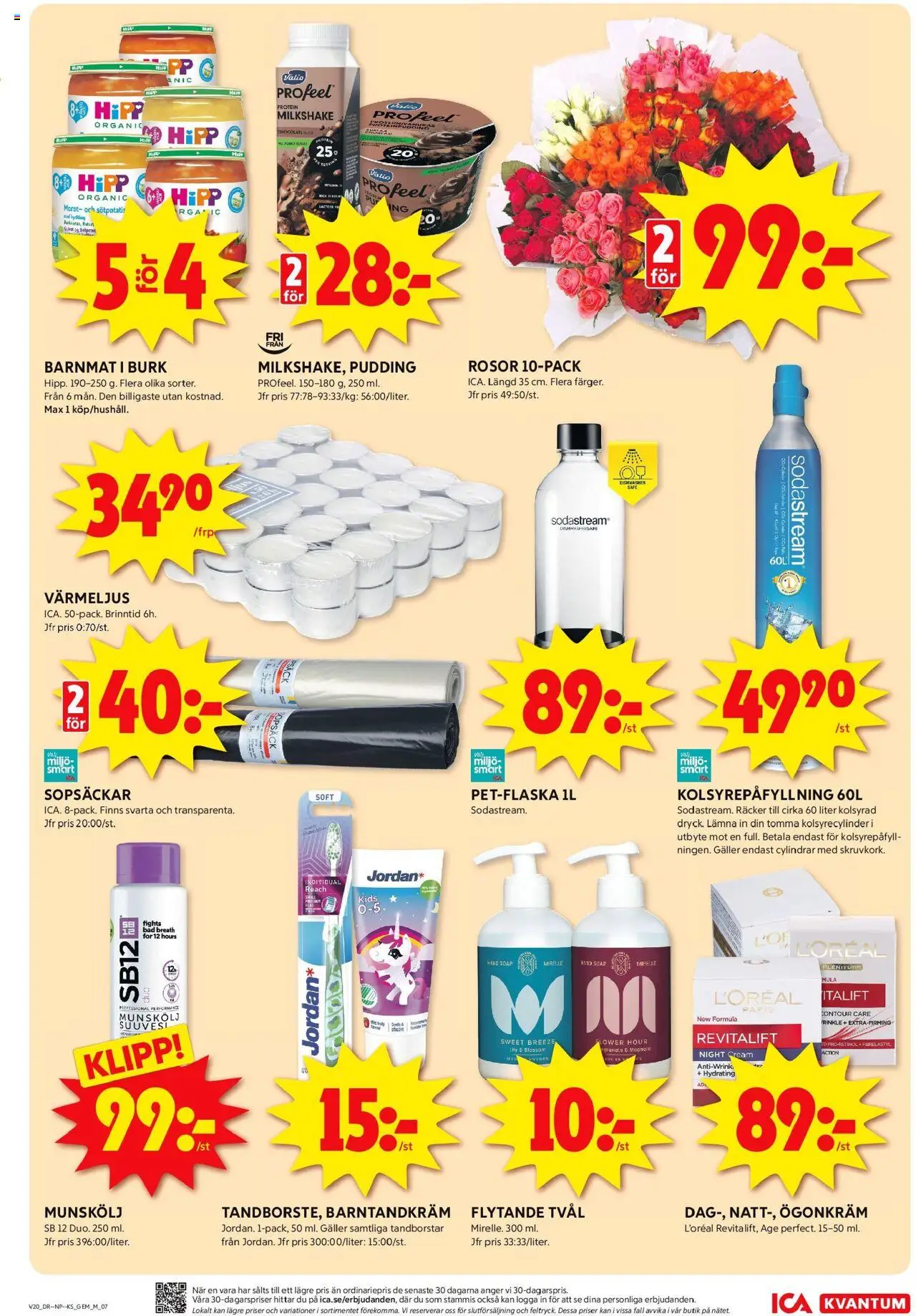 ICA Kvantum reklamblad aktuell från 12.05.2025 | Sida: 7 | Produkter: Munskölj, Tvål, Sötpotatis, Morot