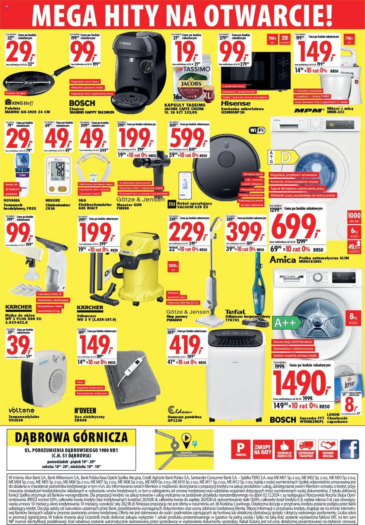 Mediaexpert Gazetka - Wielkie otwarcie Dąbrowa Górnicza od 15.10.2025 | Strona: 8 | Produkty: Kuchenka mikrofalowa, Odkurzacz, Ciśnieniomierz, Mop parowy
