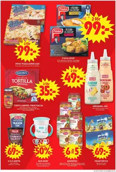 TORTILLA ORIGINAL, Super soft wrap. Tortillabröd, fruktsalsa. Santa Maria. 155-230 g, 371-480 g. Gäller Salsa 155-230 g, Tortillabröd 371-480 g. - Förhandsvisning av reklamblad från butik ICA Maxi aktuell från 23.03.2026 | Sida: 9 | Produkter: Salsa, Pizza, Juice, Soppa