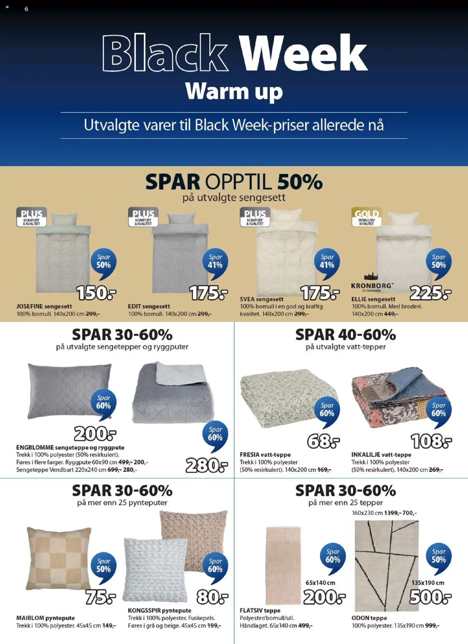 {H1} | Side: 6 | Produkter: Nuisette, Sengeteppe, Pyntepute, Teppe