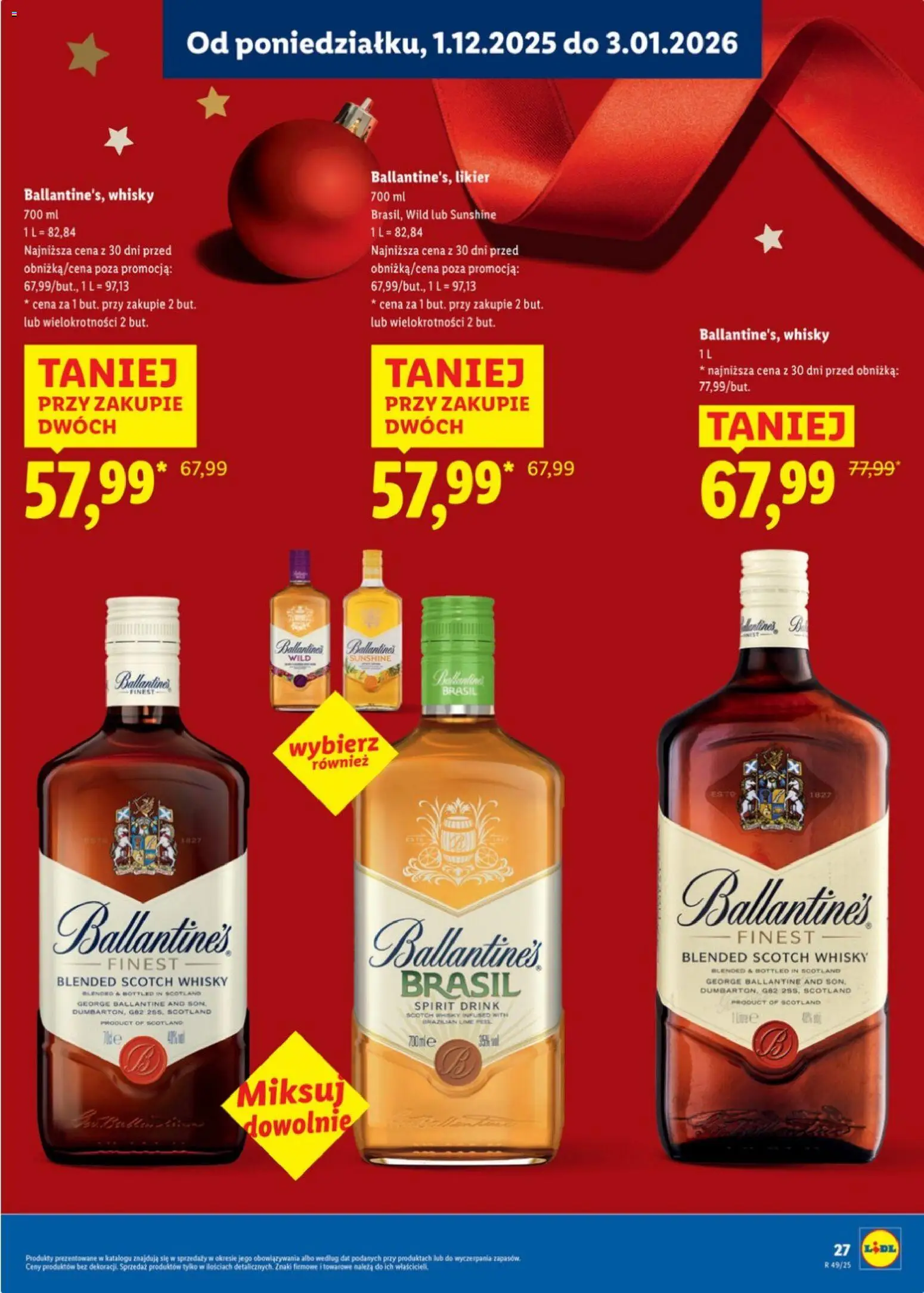 Lidl Katalog alkoholi mocnych i win od 01.12.2025 | Strona: 27