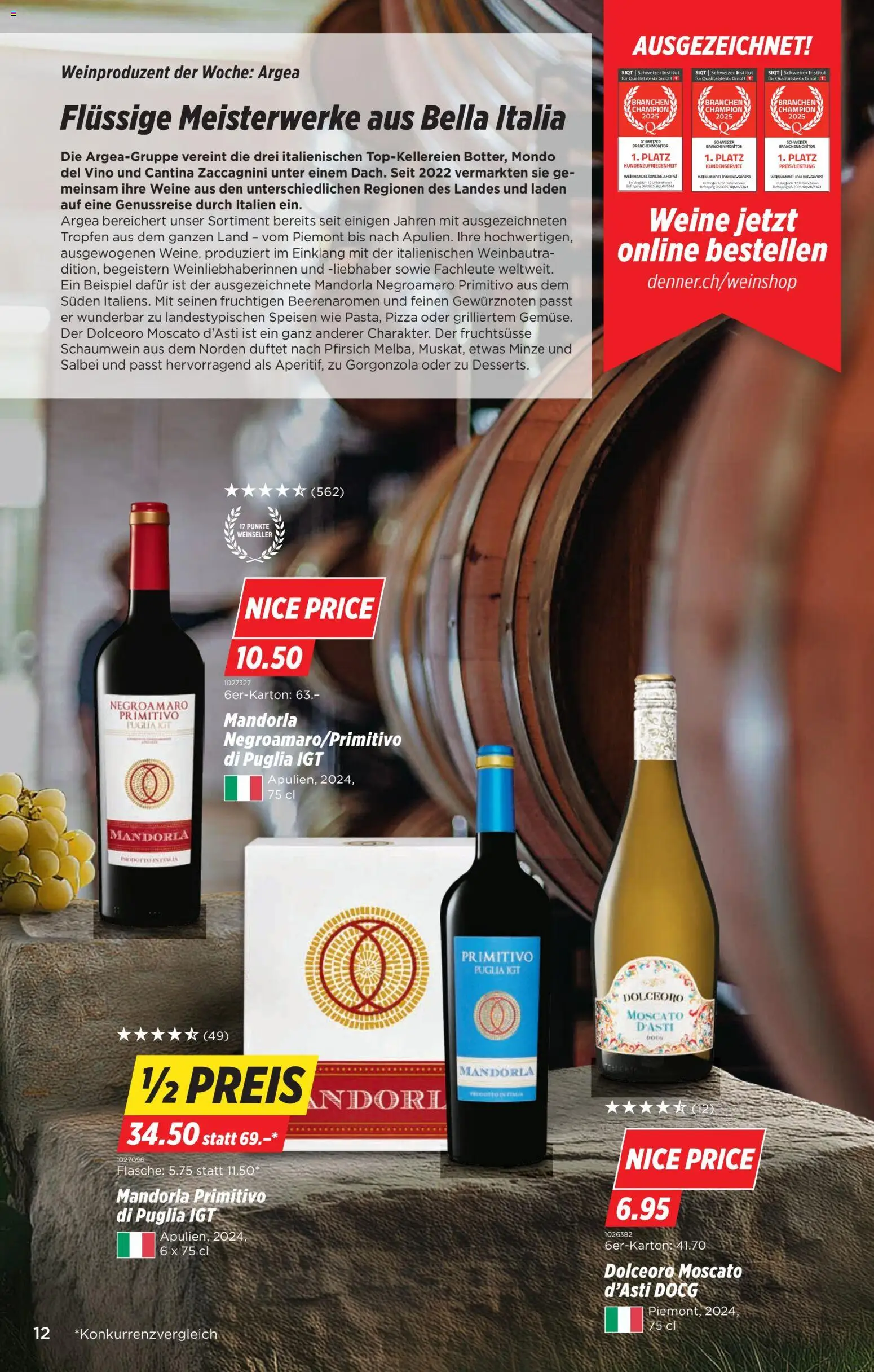 Denner Aktionen – gültig ab 06.01.2026 | Seite: 12 | Produkte: Pizza, Pfirsich