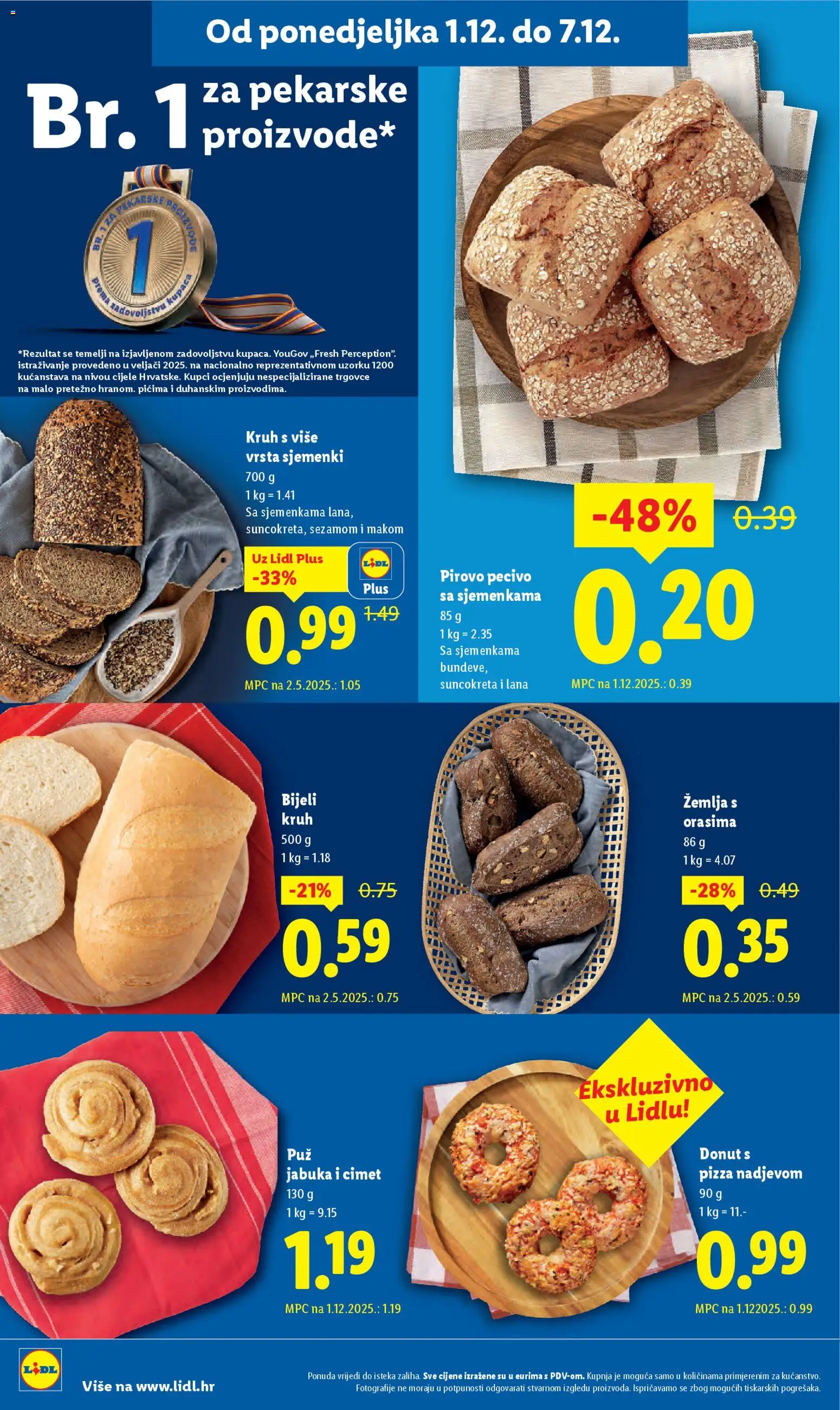 Lidl katalog | vrijedi od 01.12.2025 | Stranica: 4 | Proizvodi: Kruh, Pizza, Pecivo, Jabuka