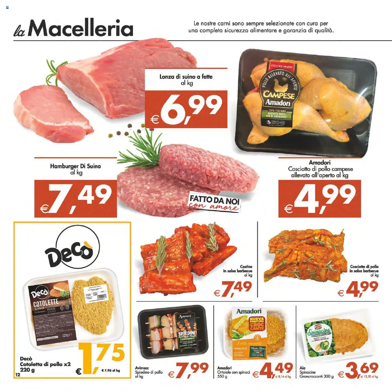 Volantino Decò del 02.09.2025 | Pagina: 15 | Prodotti: Salsa, Spinaci, Rustici, Hamburger