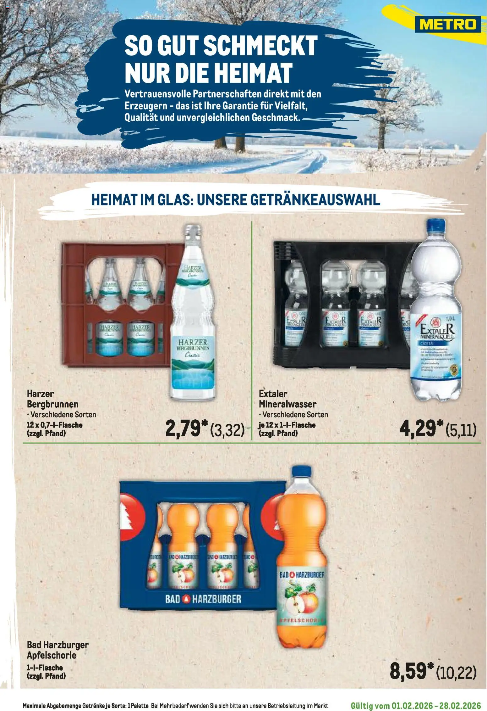Metro Regionaler Flyer – gültig ab 01.02.2026 | Seite: 15 | Produkte: Bad, Mineralwasser