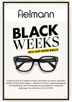 Fielmann - Black Friday ab 21.11.2025 gültig