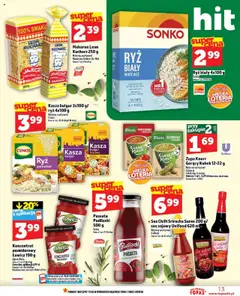 Topaz Gazetka od 18.09.2025 | Strona: 13 | Produkty: Kasza, Bulgur, Makarony, Kasza bulgur