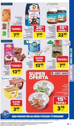 Pogląd oferty "Carrefour Gazetka - Act for food" - ważna od 05.01.2026 | Strona: 15 | Produkty: Oliwa z oliwek, Pesto, Czekolada, Gnocchi