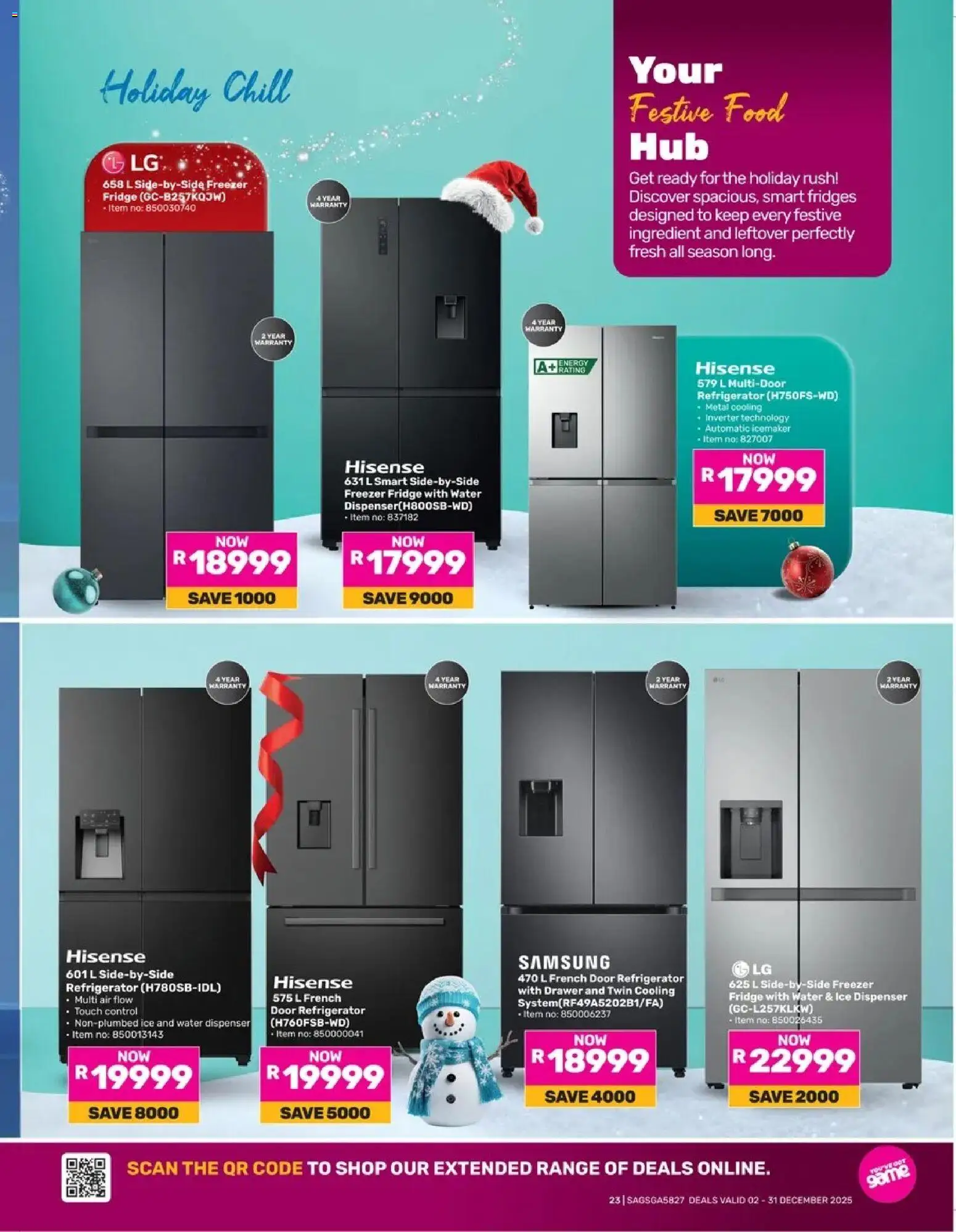 New Game catalogue – valid from 02.12.2025 | Page: 23 | Products: Refrigerator, Freezer, Freezer fridge, Fridge