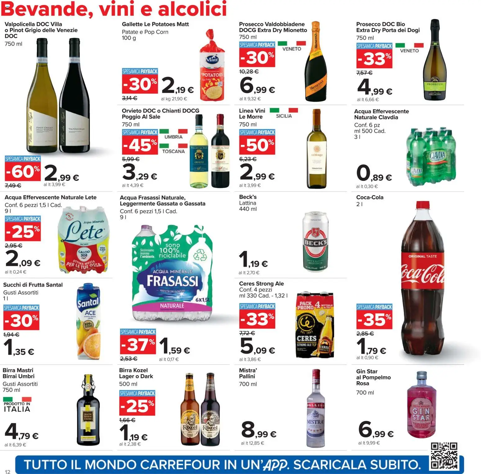 Volantino Carrefour del 02.03.2026 | Pagina: 12 | Prodotti: Pompelmo, Patate, Ceres, Pop corn