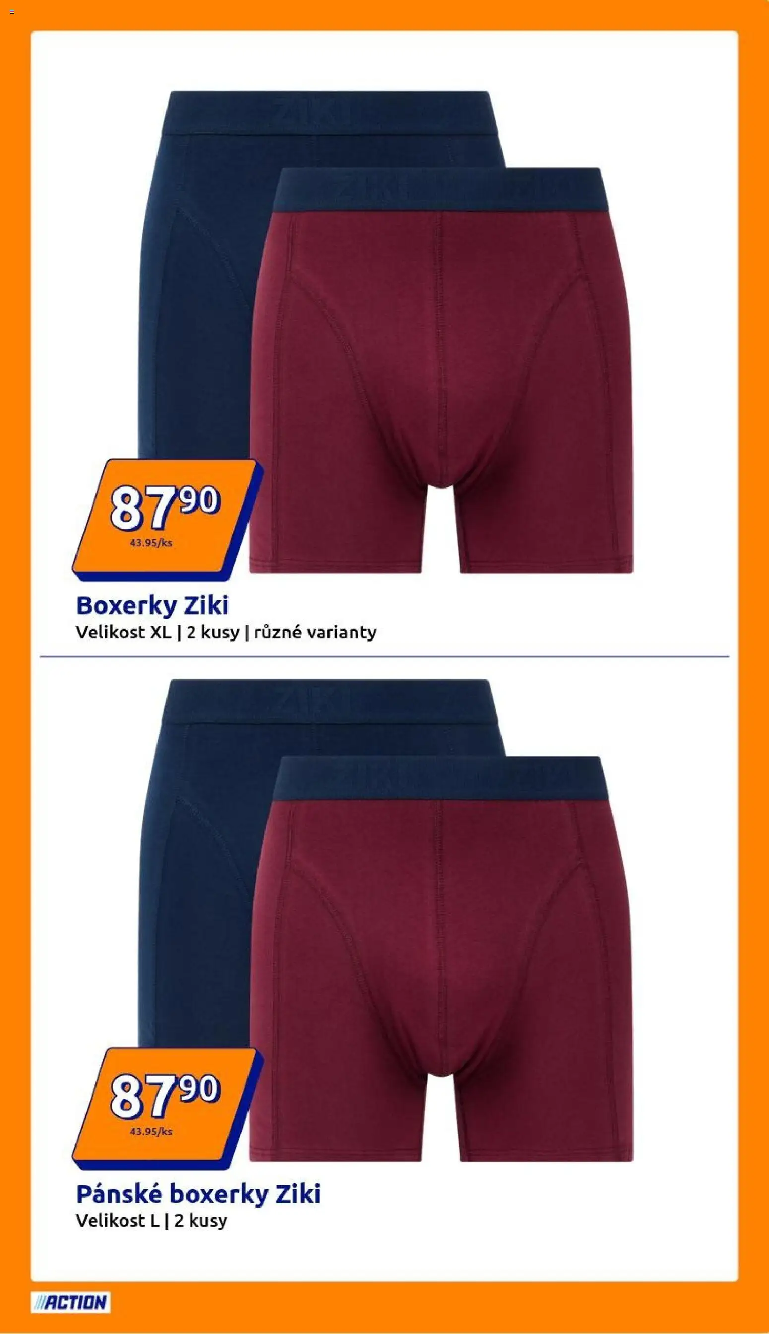 Action leták od 18.02.2026 | Strana: 9 | Produkty: Boxerky