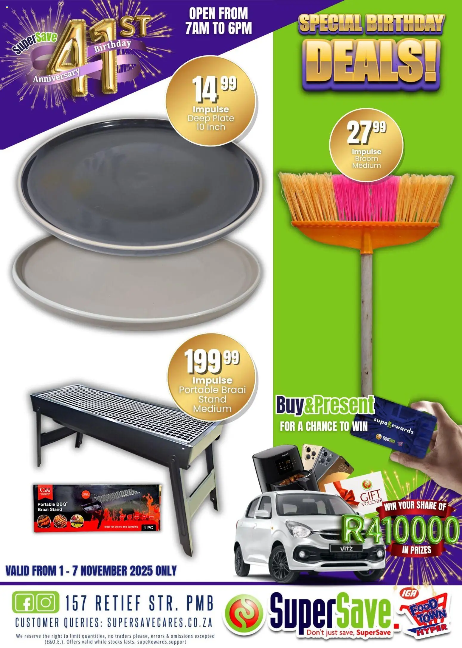 New Super Save catalogue – valid from 31.10.2025 | Page: 4 | Products: PC, Plate, Broom