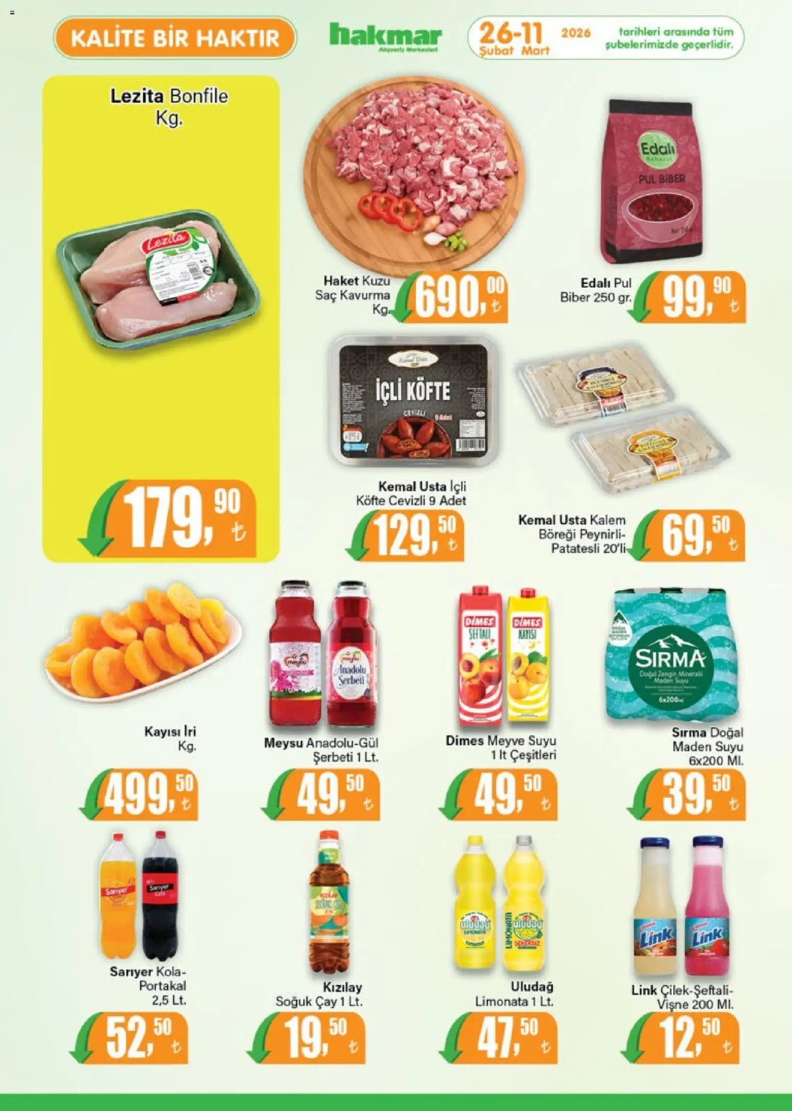 Hakmar Katalog - 26.02.2026 tarihinden itibaren geçerlidir | Sayfa: 4 | Ürünler: Çay, Vişne, Kayısı, Maden suyu