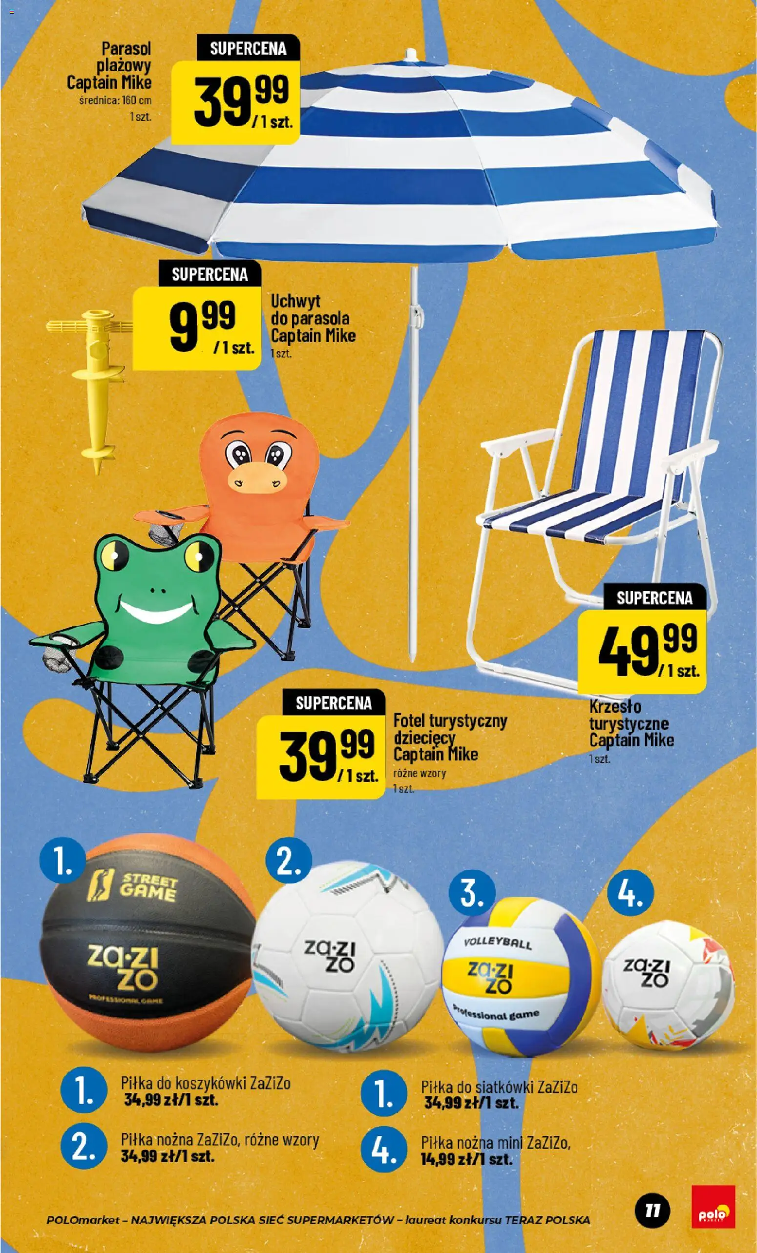 POLOmarket gazetka - Wiosna od 17.04.2026 | Strona: 11 | Produkty: Parasol, Fotel, Krzesło