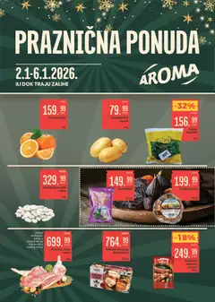 Aroma Market praznična ponudaa - pregled Aroma Market kataloga - važi od 02.01.2026