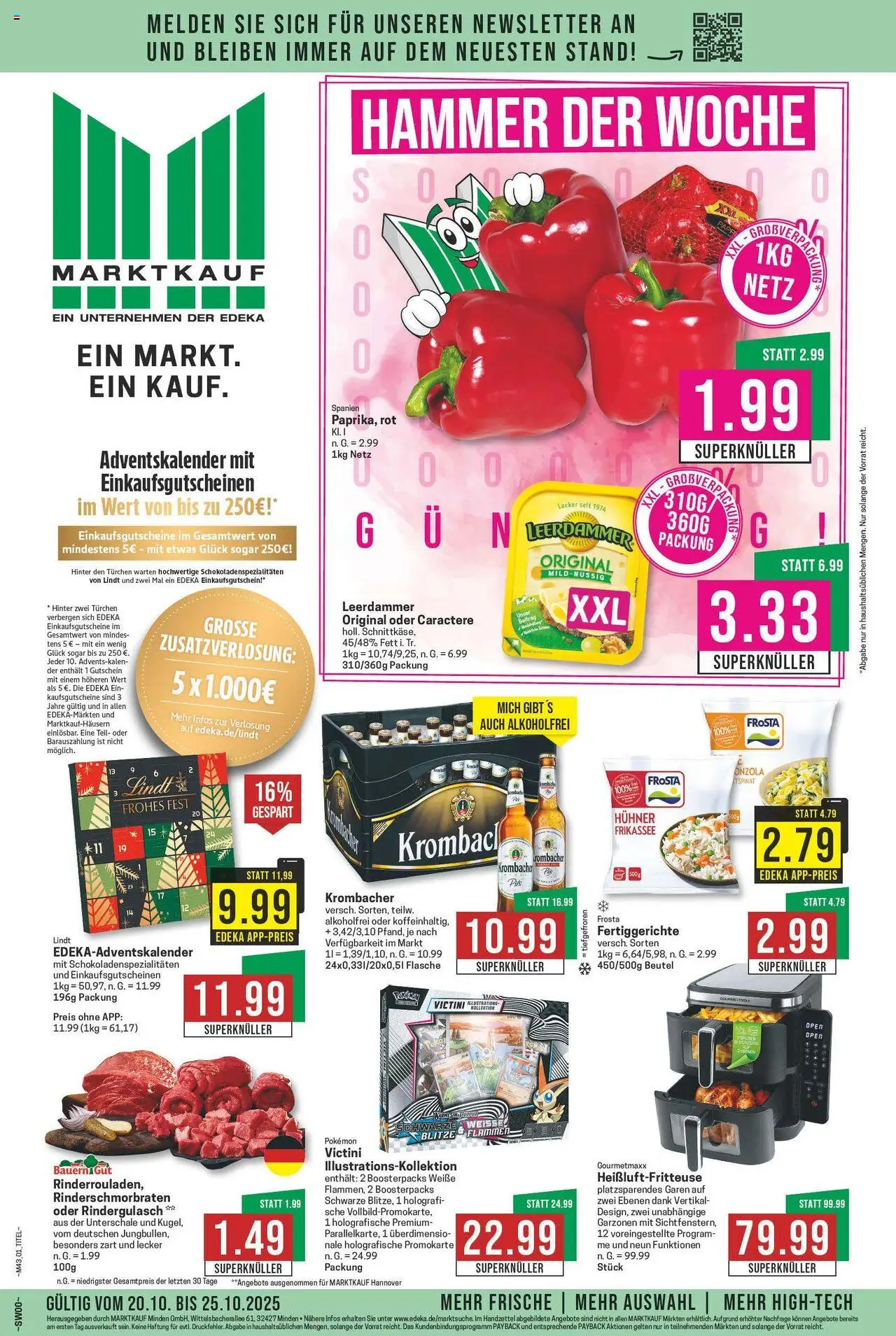 Marktkauf Prospekt 	 – gültig ab 20.10.2025 | Seite: 1